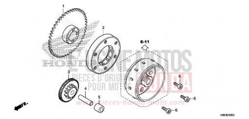 EMBRAYAGE DE DEMARRAGE CBF125NAJ de 2018